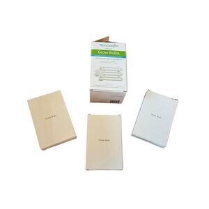 AeroGarden Deluxe Grow Bulbs 26W Replacement Set of 3 New Open Box Hydroponics